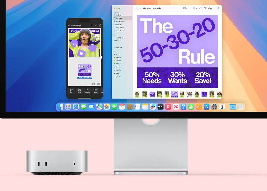 macOS graphical desktop on Mac Studio and Studio Display — Cloud Mac remote rental and Mac virtual desktop (VDI) accessed via VNC for development and collaboration